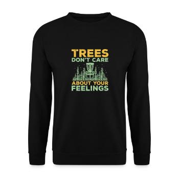 Discgolf Disc Golf Frisbee - Unisex Sweatshirt - black - Front - Alina (178cm) & Michal (187cm)