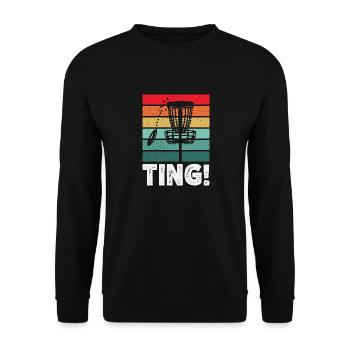 Discgolf Disc Golf Frisbee - Unisex Pullover - Schwarz - Vorne - Alina (178cm) & Michal (187cm)
