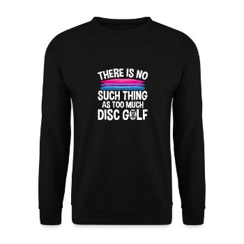 Discgolf Disc Golf Frisbee - Unisex Pullover - Schwarz - Vorne - Alina (178cm) & Michal (187cm)