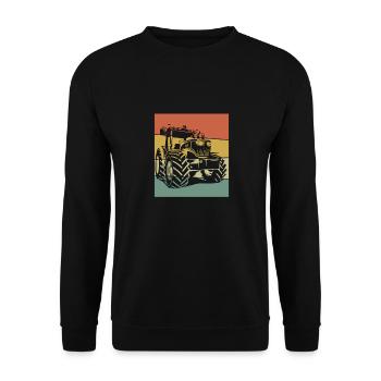 Landwirt Bauer Agriculteur - Sweat-shirt Unisexe - noir - Devant - Alina (178cm) & Michal (187cm)