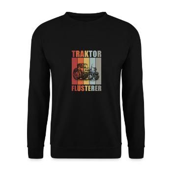 Landwirt Bauer Farmer - Unisex Pullover - Schwarz - Vorne - Alina (178cm) & Michal (187cm)