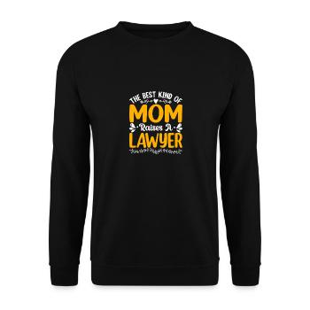 Lawyer Saying Funny Law Student Lawyer - Unisex Sweatshirt - black - Front - Alina (178cm) & Michal (187cm)