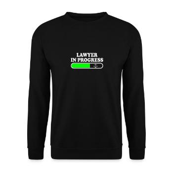 Lawyer Saying Funny Law Student Lawyer - Unisex Sweatshirt - black - Front - Alina (178cm) & Michal (187cm)