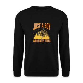 Discgolf Disc Golf Frisbee - Unisex Pullover - Schwarz - Vorne - Alina (178cm) & Michal (187cm)
