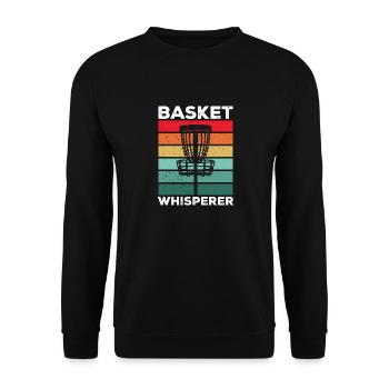 Discgolf Disc Golf Frisbee - Unisex Pullover - Schwarz - Vorne - Alina (178cm) & Michal (187cm)