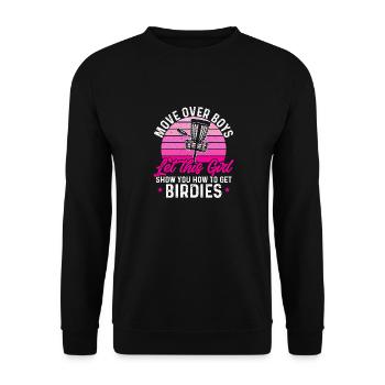 Discgolf Disc Golf Frisbee - Unisex Pullover - Schwarz - Vorne - Alina (178cm) & Michal (187cm)