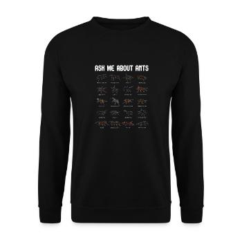 Ant Insect Collector Entomologist - Unisex Sweatshirt - black - Front - Alina (178cm) & Michal (187cm)
