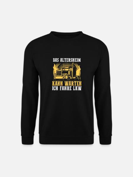 LKW Fahrer Fernfahrer Ruhestand Rentner Rente Truc - Unisex Pullover - Schwarz