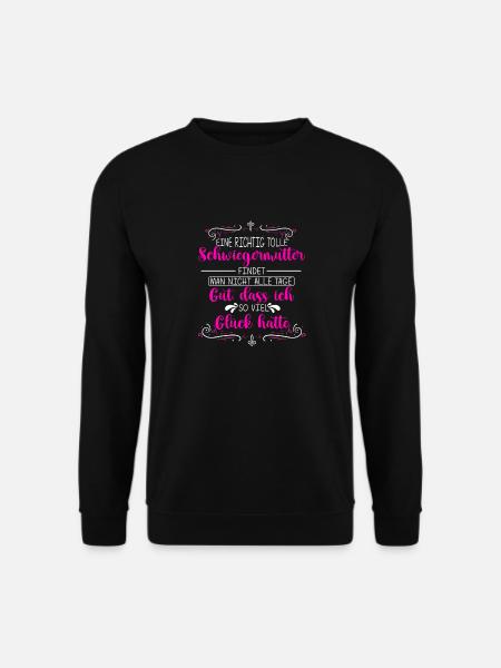 Schwiegermutter Mama Heldin Ehefrau Spruch Mutter - Unisex Pullover - Schwarz
