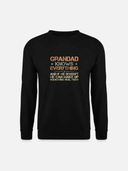 Grandad Knows Everything - Unisex Sweatshirt - black