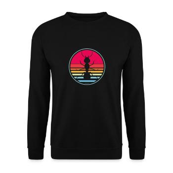 Ant Insect Collector Entomologist - Unisex Sweatshirt - black - Front - Alina (178cm) & Michal (187cm)