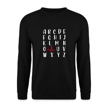 Kardiologie Krankenschwester Kardiologe - Unisex Pullover - Schwarz - Vorne - Alina (178cm) & Michal (187cm)