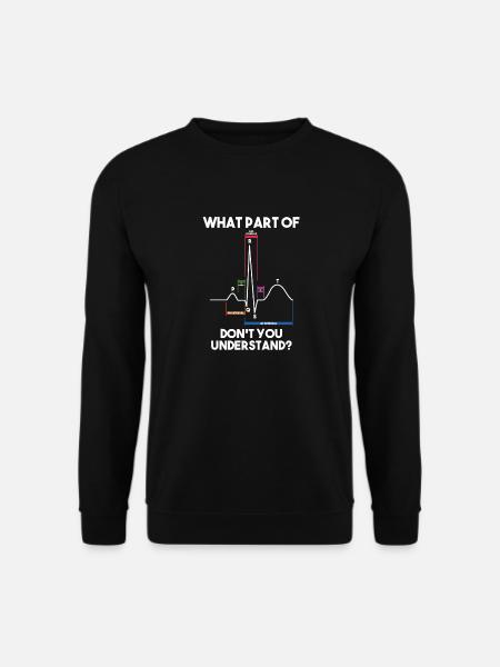 Kardiologie Krankenschwester Kardiologe - Unisex Pullover - Schwarz