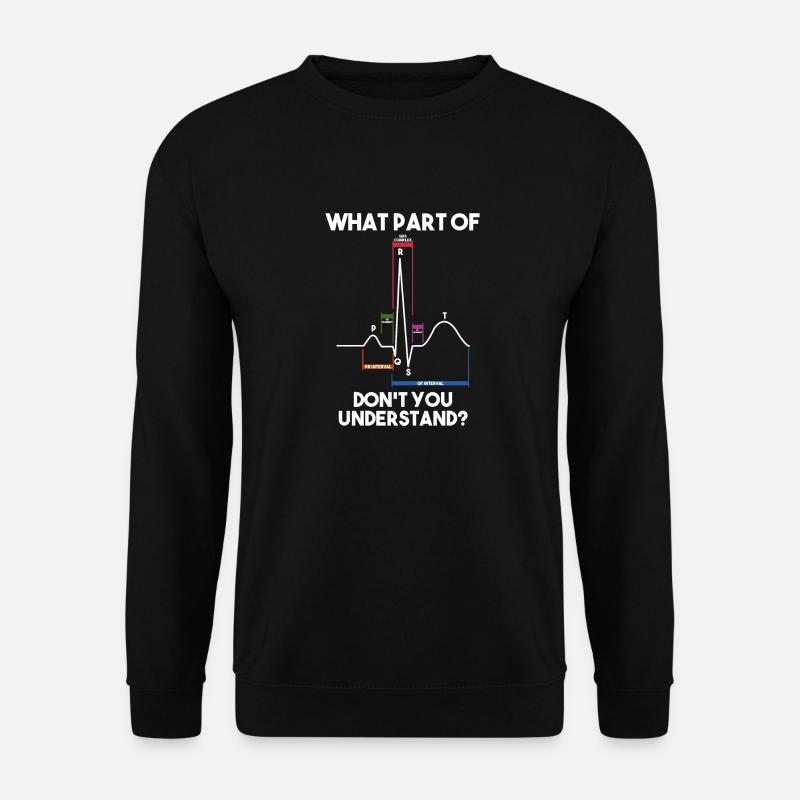 Cardiology Nurse Cardiologist - Unisex Sweatshirt - black