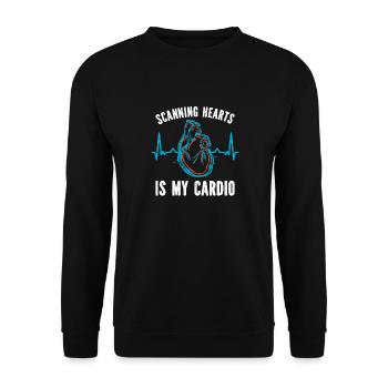 Kardiologie Krankenschwester Kardiologe - Unisex Pullover - Schwarz - Vorne - Alina (178cm) & Michal (187cm)