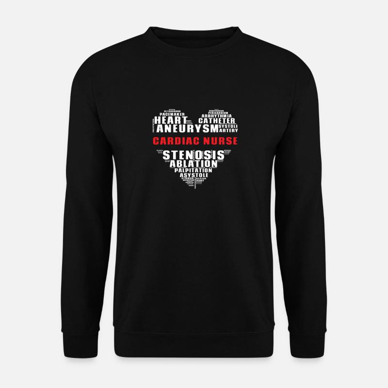 Cardiology Nurse Cardiologist - Unisex Sweatshirt - black