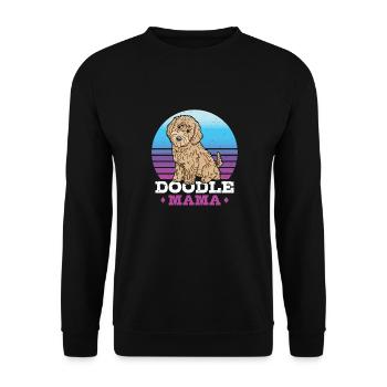 Women Doodle Mama Labradoodle Goldendoodle - Unisex Sweatshirt - black - Front - Alina (178cm) & Michal (187cm)