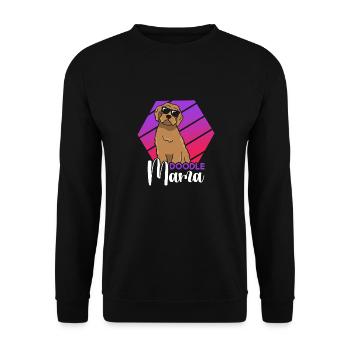 Women Doodle Mama Labradoodle Goldendoodle - Unisex Sweatshirt - black - Front - Alina (178cm) & Michal (187cm)