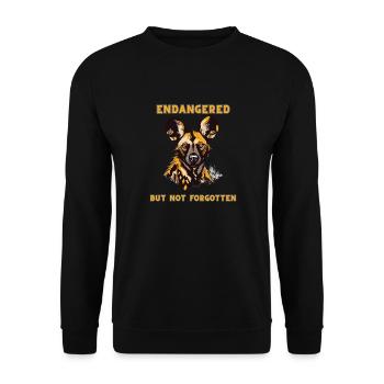 African Wild Dog Portrait Lycaon Pictus - Unisex Sweatshirt - black - Front - Alina (178cm) & Michal (187cm)