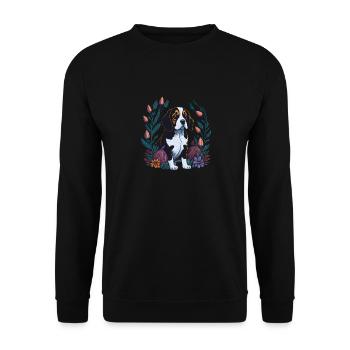 Beau chien Beagle Pâques Printemps Beagle - Sweat-shirt Unisexe - noir - Devant - Alina (178cm) & Michal (187cm)