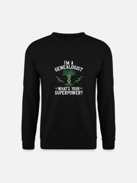 Genealogy Genealogy Genealogist - Unisex Sweatshirt - black