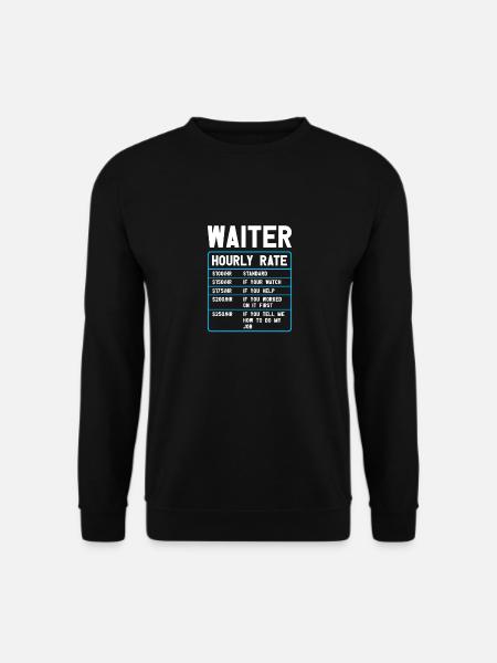 Waitress Bartender Waiter Bartending - Unisex Sweatshirt - black