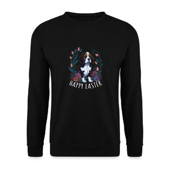 Beau chien Beagle Pâques Printemps Beagle - Sweat-shirt Unisexe - noir - Devant - Alina (178cm) & Michal (187cm)
