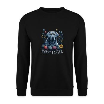 Beau chien Beagle Pâques Printemps Beagle - Sweat-shirt Unisexe - noir - Devant - Alina (178cm) & Michal (187cm)