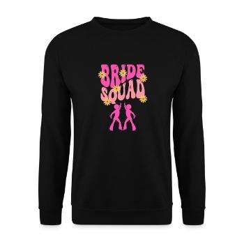 Bride Squad - Unisex Sweatshirt - black - Front - Alina (178cm) & Michal (187cm)