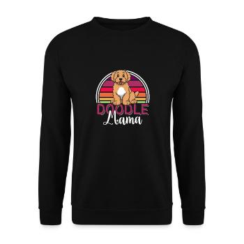 Women's Doodle Mama Labradoodle Goldendoodle - Unisex Sweatshirt - black - Front - Alina (178cm) & Michal (187cm)