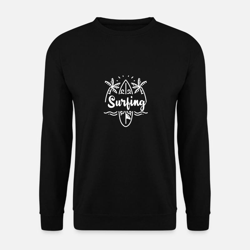 Surfing Surfboard Surfer Gift Idea - Unisex Sweatshirt - black