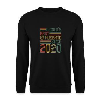 Worlds Bets Ex Husband since 2020 Divorce - Unisex Sweatshirt - black - Front - Alina (178cm) & Michal (187cm)