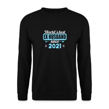 Worlds Bets Ex Husband since 2021 Divorce - Unisex Sweatshirt - black - Front - Alina (178cm) & Michal (187cm)