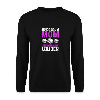 Drum Set Drummer Funny Drumming Drums Drumset - Unisex Sweatshirt - black - Front - Alina (178cm) & Michal (187cm)