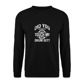Drums Quote Drummer Music Band Drum Musician - Unisex Sweatshirt - black - Front - Alina (178cm) & Michal (187cm)