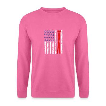 Drums Quote Drummer Music Band Drum Musician - Sweat-shirt Unisexe - rose - Devant
