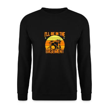 Drum Set Drummer Funny Drumming Drums Drumset - Unisex Sweatshirt - black - Front - Alina (178cm) & Michal (187cm)