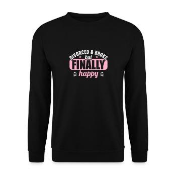 Meilleure ex-femme du monde depuis le divorce de 2019 - Sweat-shirt Unisexe - noir - Devant - Alina (178cm) & Michal (187cm)