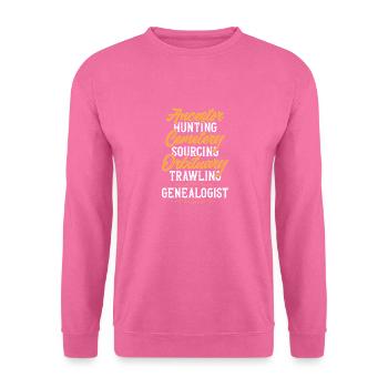 Genealogie Ahnenforschung Ahnenforscher - Unisex Pullover - Pink - Vorne
