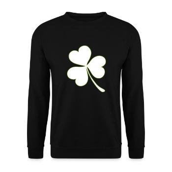 Cloverleaf - Sweat-shirt Unisexe - noir - Devant - Alina (178cm) & Michal (187cm)