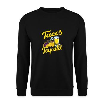Tacos & Tequila Party Cinco De Mayo - Sweat-shirt Unisexe - noir - Devant - Alina (178cm) & Michal (187cm)