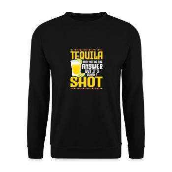 Tequila May Not Be The Answer Party Cinco De Mayo - Unisex Sweatshirt - black - Front - Alina (178cm) & Michal (187cm)