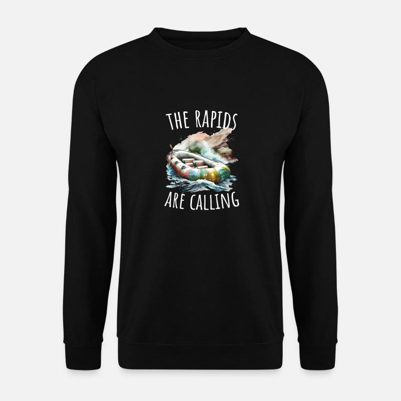 Fluss Rafting - Unisex Pullover - Schwarz