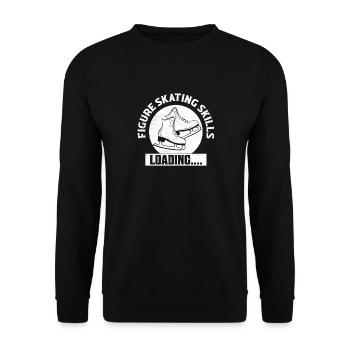 Chargement des habiletés de patinage artistique.... Patineur à glace - Sweat-shirt Unisexe - noir - Devant - Alina (178cm) & Michal (187cm)