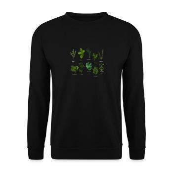 Herbs Types Plants Funny Gardening Plant - Unisex Sweatshirt - black - Front - Alina (178cm) & Michal (187cm)