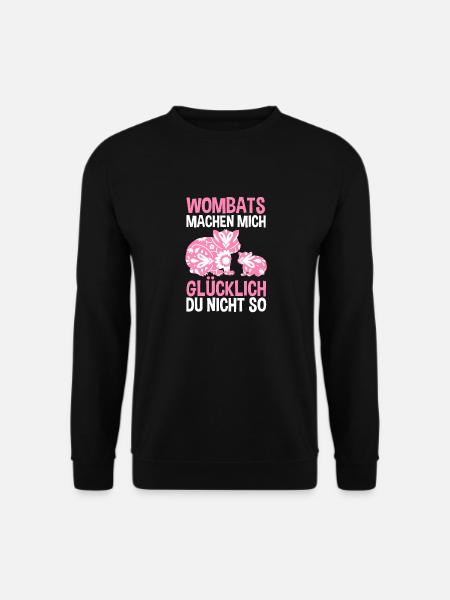 Wombat - Unisex Pullover - Schwarz