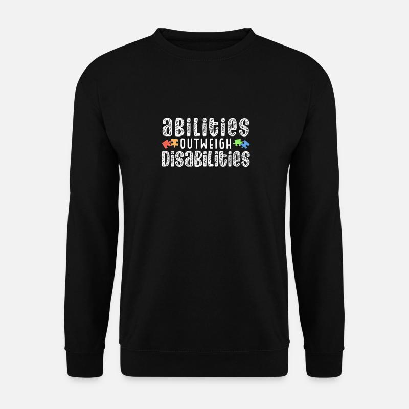 Autism awareness - skills predominate - Unisex Sweatshirt - black
