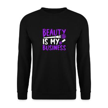 Beauty Is My Business - Unisex Sweatshirt - black - Front - Alina (178cm) & Michal (187cm)