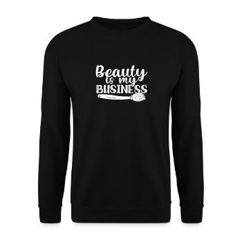 Beauty Is My Business - Unisex Sweatshirt - black - Front - Alina (178cm) & Michal (187cm)