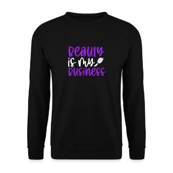 Beauty Is My Business - Unisex Sweatshirt - black - Front - Alina (178cm) & Michal (187cm)
